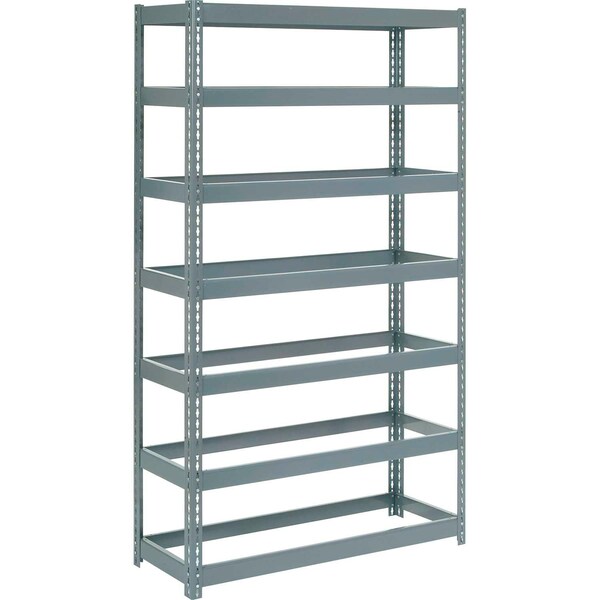 Extra Heavy Duty Shelving 48W x 18D x 84H With 7 Shelves, No Deck, Gray